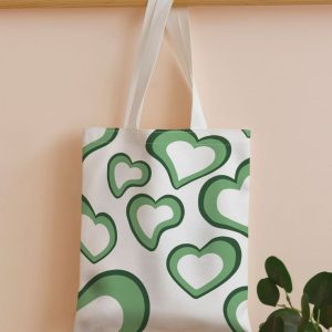 Green Heart Tote